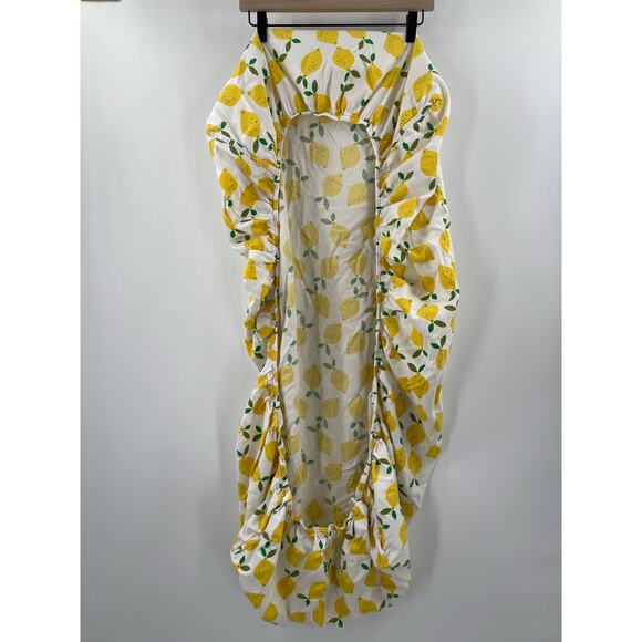 HANNA ANDERSSON HOME Crib Fitted Sheet Lemons Hanna Home Baby Infant Nursery - Picture 4 of 12